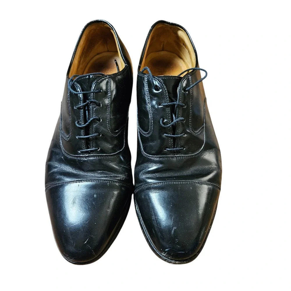 Johnston Murphy Cap Toe Oxford Dress Shoes Mens 9.5 Limited Collection 24-93110